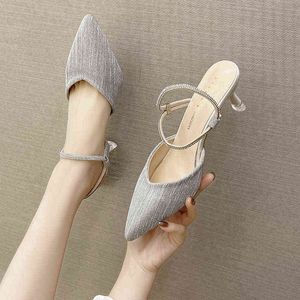 Women Pointed Toe Silver Comfortable High Heel Pumps Lady Cute Sweet Golden Wedding Shoes zapatillas mujer G220527