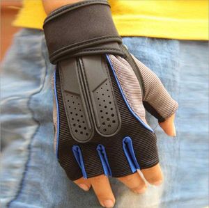 huiya05 4 Colors Gym Body Building Training Fitness Gloves Outdoor Sports Equipment Weight lifting Workout Exercise breathable Wrist Wrap