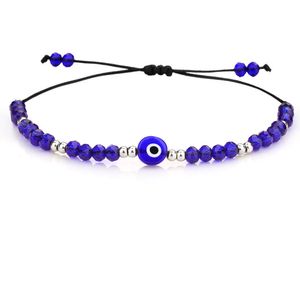 Bracciale Evil Eye Braccialetti di cristallo fatti a mano con perline di corda per le donne Gioielli Emo regalo di San Valentino