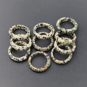 Men 6mm banda de 6 mm de pedra natural dolor de pedra jasper quartz vidro anéis de pedra de cristal