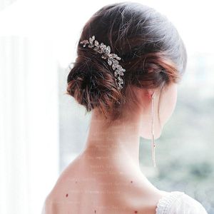 Headpieces Chic Rhinestone Branch Wedding Hair Combs Clips Formal Women Crystal Bridal Headwear Jewelry Accessories HeadpieceHeadpieces