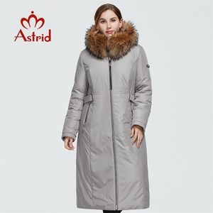 Astrid Winter Womens Coat Women Long Warm Park Mashing Jacket with Raccoon Fur Hood أحجام كبيرة من الإناث ملابس 3570 201210