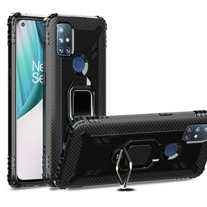 Manyetik Metal Halka OnePlus Nord N0 için Darbeye Duran Durma Kılıfları Standı 5g N100 8 7 7 T Pro 6 T Yumuşak TPU Silikon Koruyucu Arka Kapak