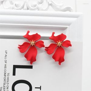 Studdesign Fashion Jewelry Elegant Big Flower Earrings Summer Style Beach Party Statement Earring For Girls Gift WomanStud ODET22 FARL22