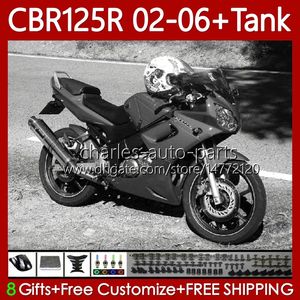 + Pokrywa zbiornika dla Honda CBR-125 CBR 125 R CC 125R 2002-2006 CBR 124NO.171 CBR-125R 125CC CBR125R 02 03 04 05 06 Glosa Gray CBR125RR 2002 2003 2004 2005 2006 2006 OEM