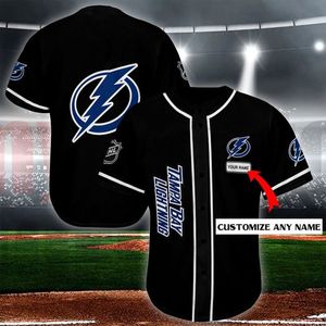 Tampa Bay настраивает вас на имя бейсбольной рубашки Джерси 3D Printed Men Casual S Hip Hop Tops 220712