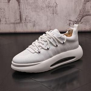 Oxford Dress Fashion Designers Wedding Party Shoes Classic Male Vulcanized Walking Gym Casual Sneakers Round Toe Thick B 8302