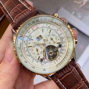 Luxusuhren für Männer Mechanik Armbandwatch -Plattform Großer Schwungrad Mechanical Watch Century Brand Designer
