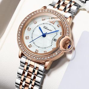 Orologi da polso da donna di marca Orologio da polso al quarzo in oro rosa impermeabile da donna Orologio da polso da donna in acciaio inossidabile Relogio FemininoOrologi da polso