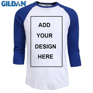 Dostosowana T Shirt Men Design O SCICK T SHIRT Men S Casual 100 Cotton 3 4 Sleeve Tshirt Raglan Jersey Man 220616