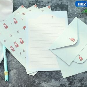 Present Wrap Simple Letter Envelope Paper Korean Stationery Creative Aesthetic Lovely Little Fresh Fragrance Set Card