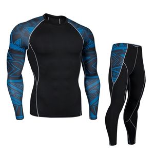 Men Cycling Sports Compression underwear Quick dry Sweat Base layer rashgarda MMA long sleeves Tights Tracksuit Teen jogging 220518