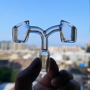 Double Heads Club Club Banger Paznokci Fajki Akcesoria Ogólnopolskie oka 4mm Grube Domy 10mm 14mm 18mm Mężczyzna Wyczyść Zegarek Do Szklanych Bongs Dab Rigs