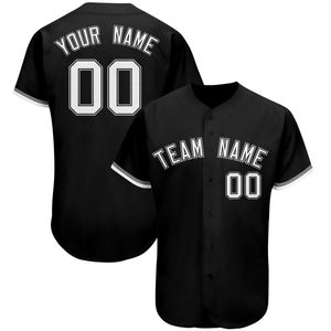 Maglia da baseball personalizzata Nome stampato Numero Maglia Manica corta Giocatore Uniforme da softball per adulti Giovani all'aperto al chiuso 220628