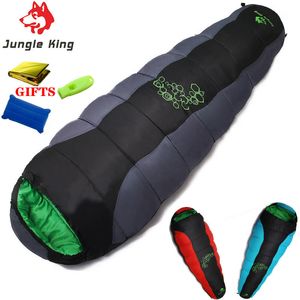 Jungle King Cy0901 سميكة ملء أربعة ثقوب أكياس نوم من القطن تناسب الشتاء الحراري 4 أنواع من سمك التخييم السفر 220620