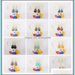 Other Earrings Jewelry Wholesale Waterdrop For Ladies Handmade Natural Stone Drop-Shaped Earring Mixed Drop Delivery Dhrf7