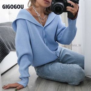 Gigogou Hooded Women Cardigan Sweater Short Preppy Style Campus Student Cardigans Sticked Soft Female Jumpers Top Outfits 210714