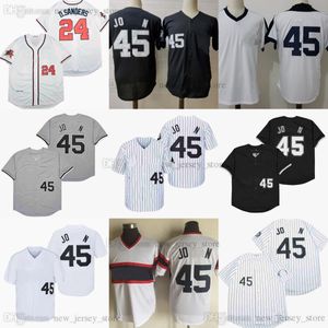 Movie College MitchellNess Baseball Wears Jerseys Stitched 45Jorden 21DeionSanders Slap All Stitched Name Number Away Breath Sport Sale High Quality