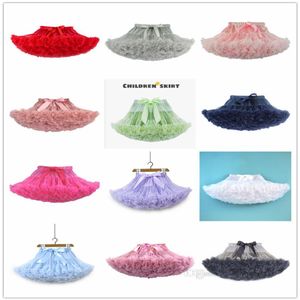 Ins Girls Ruffle Tutu Skirts Xmas Children Ribbon Bows stain Tulle Skirt Kids Lace Princess Party Bottoms A7942252Q