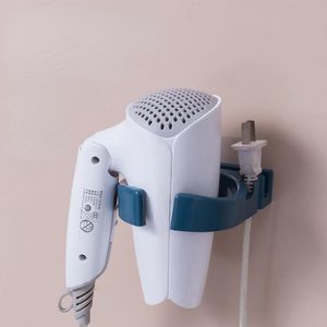 Hooks & Rails Punch-free Hair Dryer Rack Wall Mount Suction Cup Type Bathroom Storage Toilet