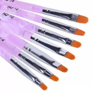 Nail Art Brush Acrylic Pens DIY UV Gel Nail Polish Painting Drawing Brushes set Manicure Tools