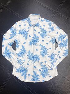 Erkek tasarımcı gömlek marka giyim erkekler uzun kollu elbise gömlek hip hop tarzı yüksek kaliteli pamuk üstleri 16357