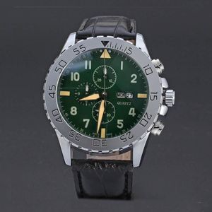 New Mens Watch Chronograph Quartz Movement Mouvements de bracelet Montre de Luxe Male Clock Relogie Masculino265W