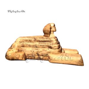 Sfinge Gonfiabile All'aperto 6m Scultura Palloncino Air Blow Up Replica Dell'antico Egitto Misteriosa Statua Di Pietra Per La Decorazione Del Parco