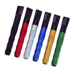 Palenie Kolorowe Mini Stop Aluminium Portable Wymienny Filtr Ustnik Suche Ziół Tobacco Catcher Taster Bat One Hitter Handpipe Holder DHL za darmo