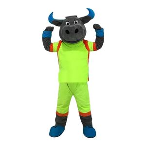 Dres Kuh Ochse Rinder Maskottchen Kostüme Karneval Hallowen Geschenke Unisex Erwachsene Fancy Party Spiele Outfit Urlaub Feier Cartoon Charakter Outfits