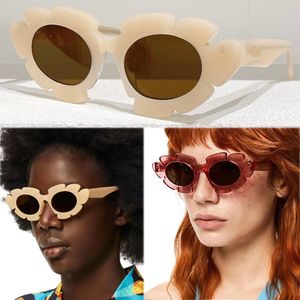 New Mens Womens Well known Brand sunglasses L40088 Unique Style Frame Shape Shows Brand Personality High Value Outdoor Beach UV Protection Strap Original Box