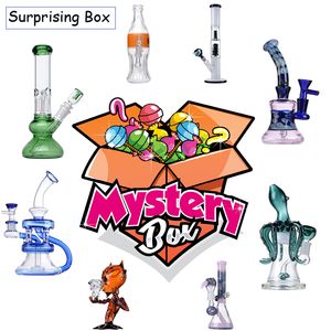 Blind Box Surprising Box Gift Hookahs Rökning Tillbehör Dab Rig Oil Rigs Bygg en Bong Water Glass Bongs mysterium Multipla stilar