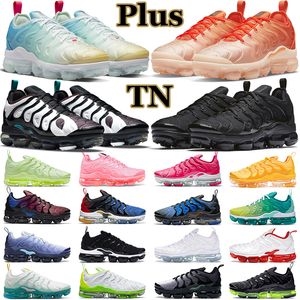 Kadın Max Ayakkabıları toptan satış-air vapormax tn plus Artı Erkekler Kadınlar Koşu ayakkabıları Tasarımcı Eğitmen GERÇEK Üçlü Siyah Beyaz Kırmızı Gümüş Hiper Menekşe Ucuz Spor Sneaker