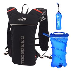 Trail Sırt çantası 5L Ultra Hidrasyon Yeleği Paketi Maraton Bisiklet Sırt Çantası Çanta 500ml Yumuşak Şişe Şişe Su Çantası 220520