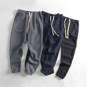 Obrix Männliche sportliche bequeme Hose mittlere Taille Kordelzug Outdoor Alltagskleidung Baumwolle lässige Stilhose für Männer 201126