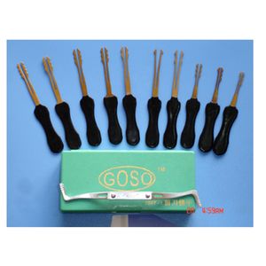 GOSO 10pcs Super Quick Opener Lock Pick Set Strumenti per fabbro