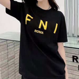 Simple Style Letter Cotton Shirt Women Short Sleeve Summer T Shirt Breathable Special Design Tee High Quality