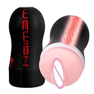 Erkekler Için Oral Seks toptan satış-Erkekler için Masaj Vajinal Seks Oyuncakları D Gerçekçi Derin Boğaz Erkek Mastürbatörü Yapay Vajina Ağız Anal Oral Erotik Anüs Q