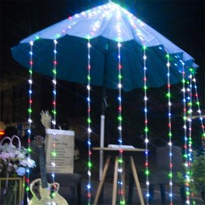Stringhe 3X6M 6x3M Cascata di Natale all'aperto Pioggia di meteoriti Stringa di luce per la casa Negozio Festa di nozze Tenda Icicle StringLED LED
