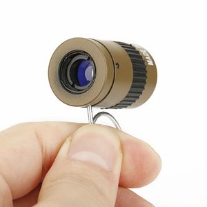 Mini Monocular Telescope, 2.5x17.5mm Agent Ultra Miniature Finger Buckle Handheld Telescope for Hunting and Tourism