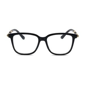 Modischer Sonnenbrillenrahmen für Männer und Frauen, Designer, quadratisch, außen, kaffeefarben, innen, transparent, PC, Anti-Blaulicht, Augenschutz, Unisex, Computer-Lesebrille