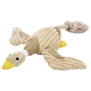 Śmieszne Pies Squeaky Duck Toy Puppy Chew Zabawki dla psów Pet Kiks Pluszowy Sound Toy Soft Dog Cat Zagraj w interaktywne Zabawki Zwierzęta Dostawy