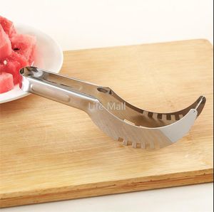 Wholesale gadgets for kitchen for sale - Group buy Fast Delivery Stainless Tools Steel Watermelon Artifact Slicing Knife Knife Corer Fruit And Vegetable Tool kitchen Accessories Gadgets DD
