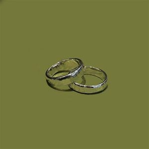 Designer Band Ring Vintage Silver Womens Mens Gegraveerde Letter Paar Ringen Mode sieraden Doos Pakket zy