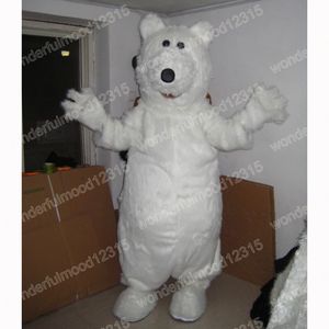 Christmas polar bear Mascot Costumes High quality Cartoon Character Outfit Suit Halloween Outdoor Theme Party Adults Unisex Dress