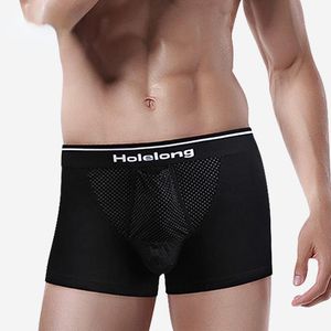 UNDUPTS Tomalin Scrotal Destek Boxer Briefs Erkek Ayrımı İç çamaşırı Büyük Çanta Nefessizleştirme Nefes Alabilir Rahat Seksi Kutu