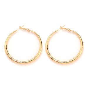 New pair of big gold hoop earrings huge large round gold colour hoops chic style fab