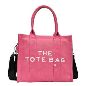 Marc Tote Totes сумки для плеча на плечо женские дизайнерские модные сцепления повседневная сумочка на холсте летние дамы Печать буквы 30/25/13 см.