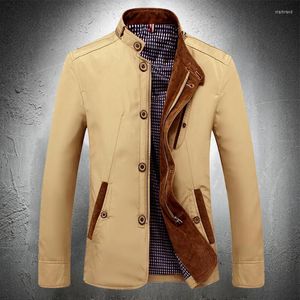 Men's Jackets Men Blazer Casual Spring And Autumn Business Coat Stand Collar Outwear Men's Fashion Clothing Suit Jacket Polyester