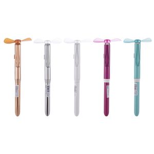 Mini Fan Ballpoint Pens As Students Gift Portable Pocket 2 in 1 Handheld Fan Pen